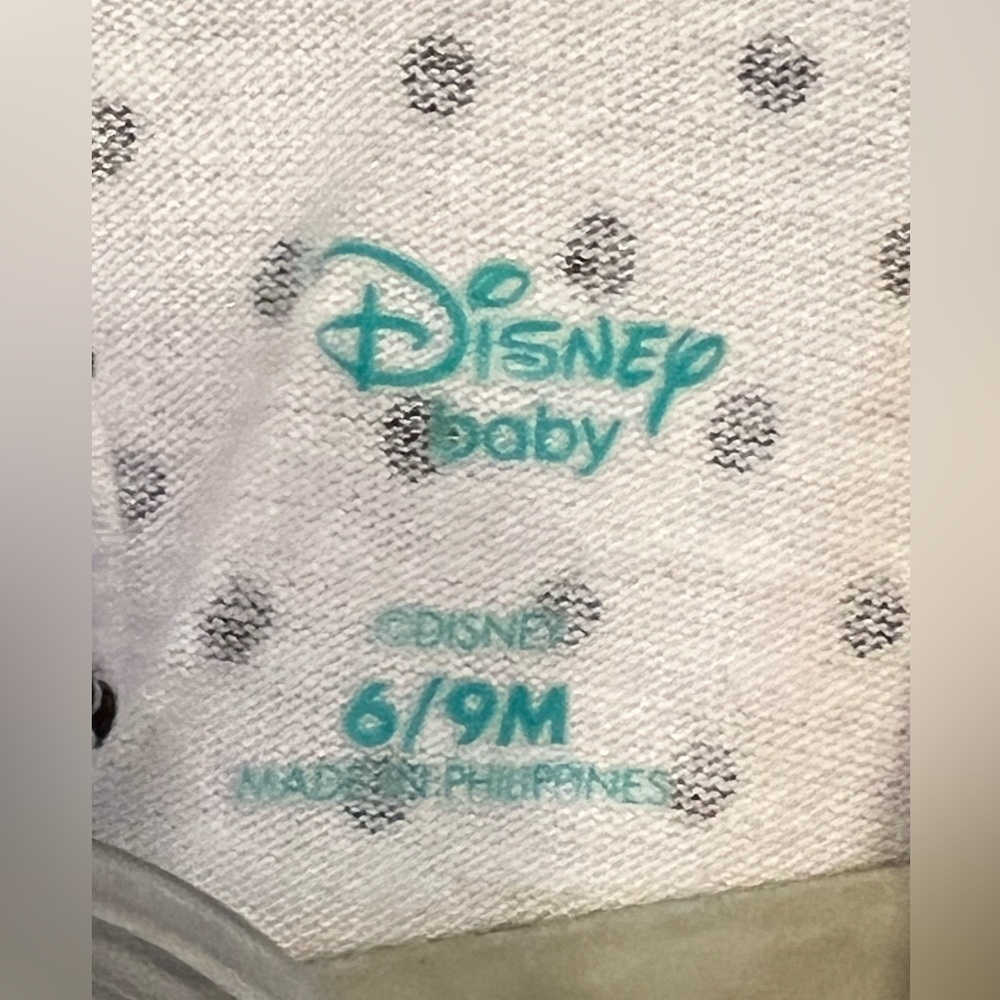 Disney NWOT Baby White and Black Polka Dot Outfit - Picture 3 of 8